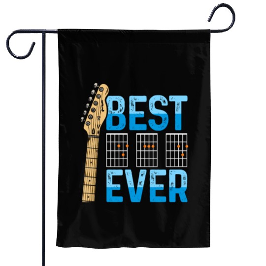 Best Dad Ever Guitarist Father Guitar Musician Garden Flags