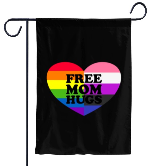 Free Mom Hugs Gay Pride Genderfluid Flag Garden Flags