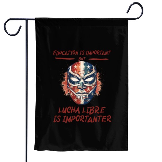 Lucha Libre Mexican Wrestling Mask Luchador Garden Flags
