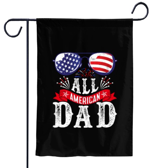 All American Dad America Pride US Patriot Garden Flags