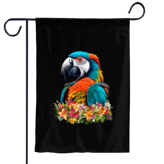 Beautiful Nature - Macaw 03 Garden Flags