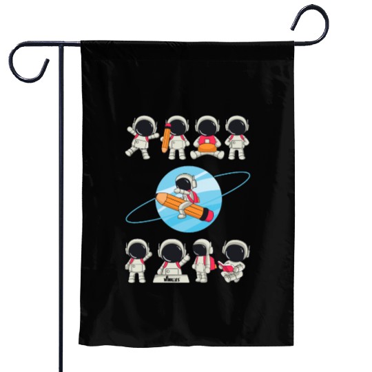 WINKYES - Funny Astronauts Garden Flags