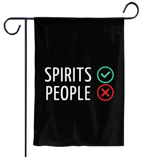 Spirits Yes People No yellow Garden Flags
