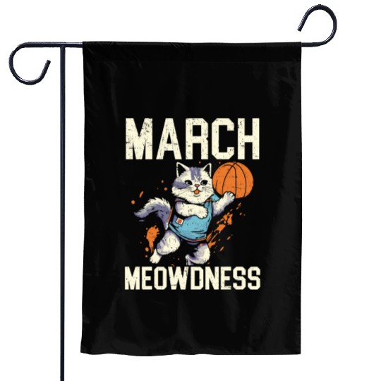 Basketball Cat Basketball Player I Love Basketball Garden Flags