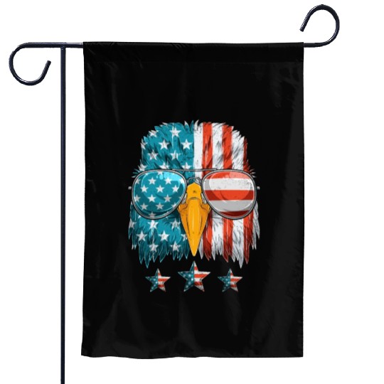 Patriots America Ealge Stars and Stripes US Pride Garden Flags