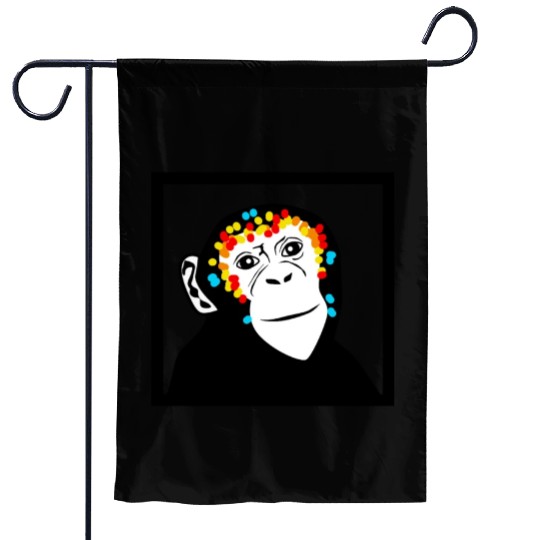 Monkey Face Monkey Monkey Garden Flags