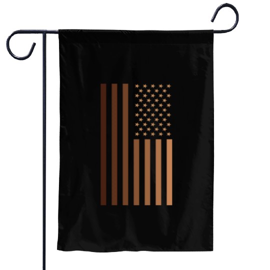 Melanin Usa Flag Garden Flags