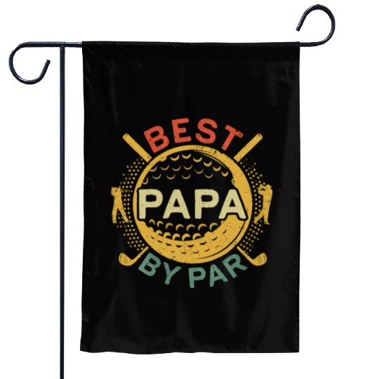 Best Papa By Par Garden Flags Golf Lover Father's Day