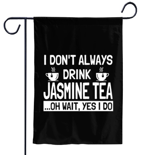 Funny Jasmine Tea Lover Design Green Tea Garden Flags