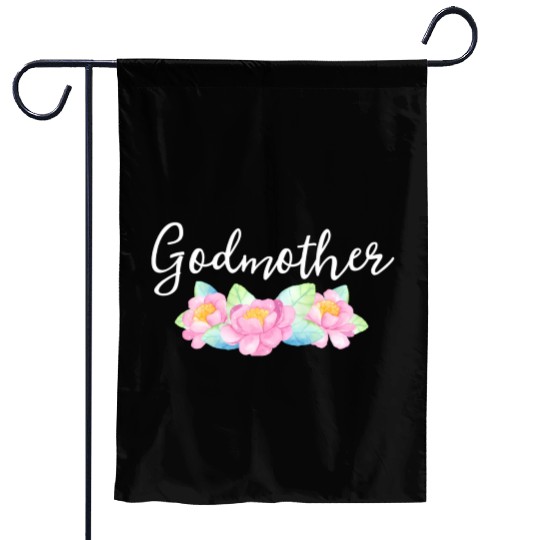 Godmother Floral Aunt Gender Reveal Announcet Garden Flags