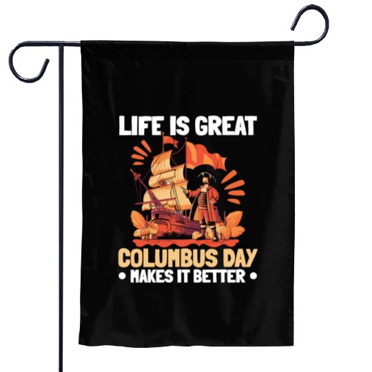 Christopher Columbus Italian American Columbus Day Garden Flags