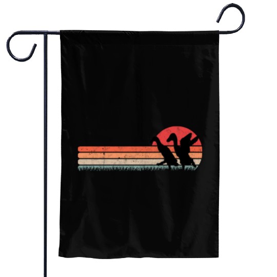 Indian Runner Duck Retro Bottle Vintage Garden Flags
