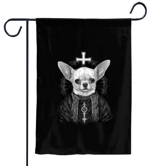 Chihuahua - Pope Dog Church Vatican Catholic Garden Flags