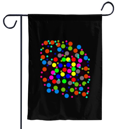 Multi-colored circle pattern Garden Flags, Travel