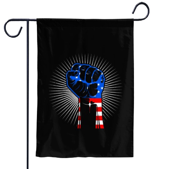 American Fist Stars and Stripes USA Party Garden Flags