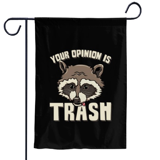 Raccoon Trash Panda Meme Garbage Humor Garden Flags
