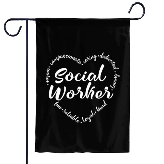 Social Worker He - Social Work Garden Flags