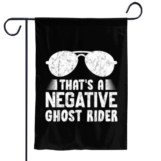 That'S A Negative Ghost Rider Pun For Movie Garden Flags