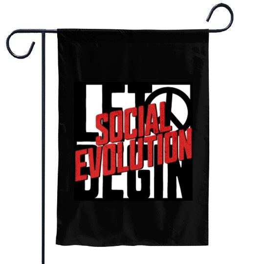 Social Evolution Garden Flags