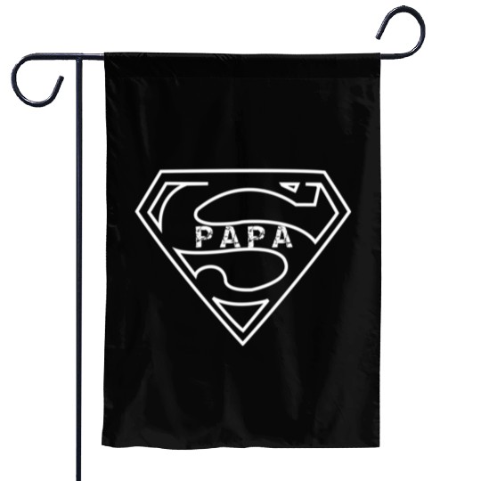 Super Papa Fun Fathers Day For Dad Garden Flags