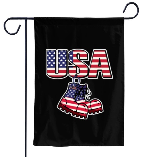 God bless America the land of the free Garden Flags