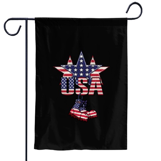 God bless America the land of the free Garden Flags