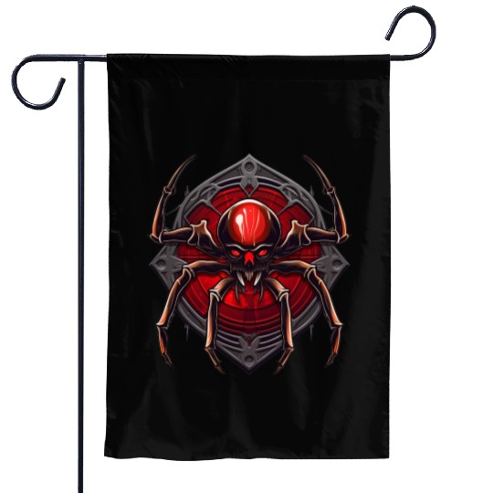 spider, Spider logo, Spider robot monster Garden Flags