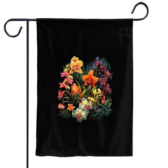 Orchids Flowers Garden Blossom Orchid Lover Garden Flags