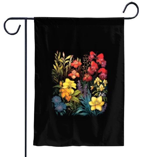 Orchids Flowers Garden Blossom Orchid Lover Garden Flags