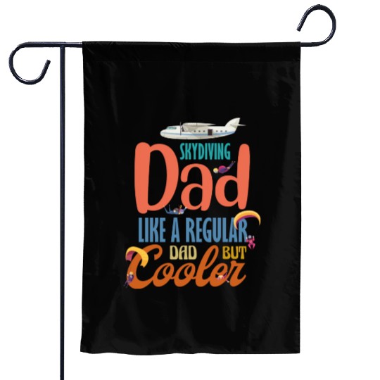 Skydiving Dad nostalgia Garden Flags