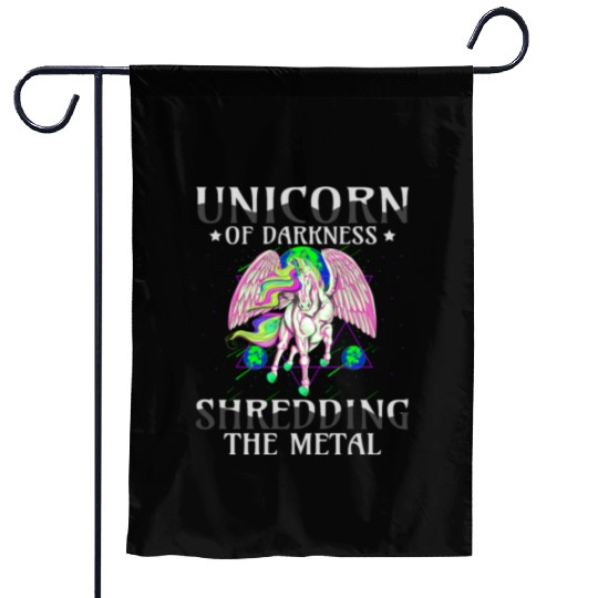 Goth Rock Satan Girl Woman Festivals Death Metal Garden Flags