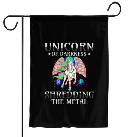 Goth Rock Satan Girl Woman Festivals Death Metal Garden Flags