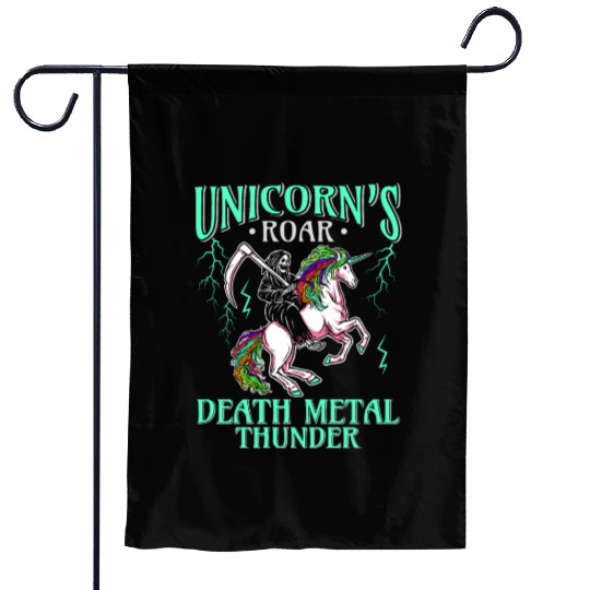 Goth Rock Satan Girl Woman Festivals Death Metal Garden Flags