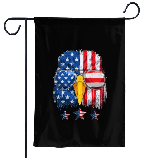 Patriots America Ealge Stars and Stripes US Pride Garden Flags