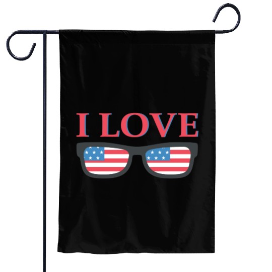 I Love America Garden Flags