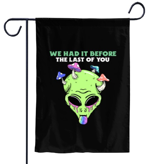 The Last Of Us All Mushroom Infected Green Alien Garden Flags
