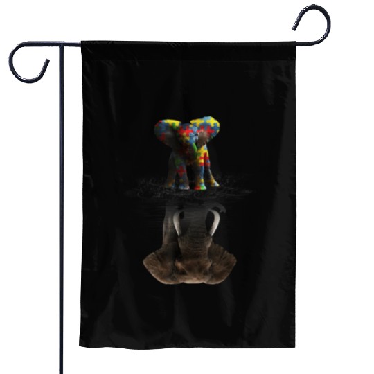 Animal Garden Flags Elephant Autism Awareness Embrace