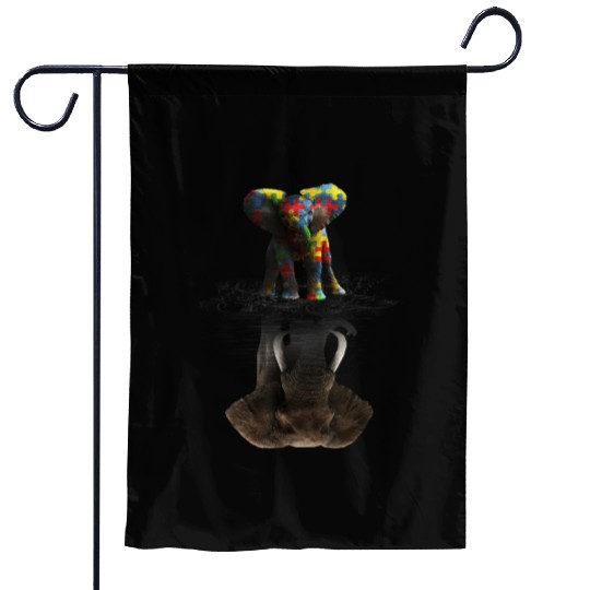 Animal Garden Flags Elephant Autism Awareness Embrace