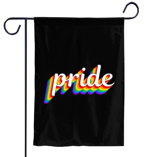 Happy Pride Rainbow Multi Color Gay Lesbian Lgbtq Garden Flags