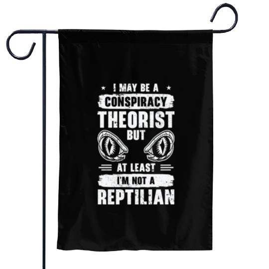 Lizard Reptilian Agenda Conspiracy Theory Garden Flags
