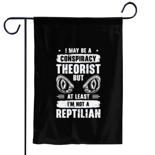 Lizard Reptilian Agenda Conspiracy Theory Garden Flags