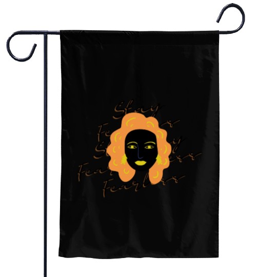 Fearless Beauty: The Fearless Woman Garden Flags