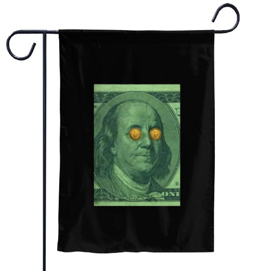 Benjamin Franklin Bitcoin Garden Flags