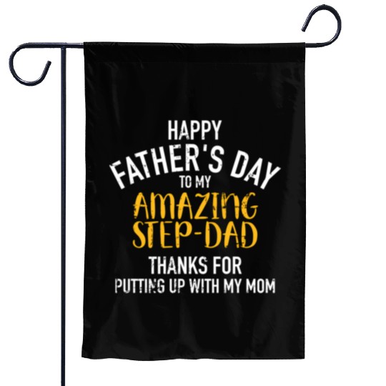 Happy Father'S Day Step Dad Garden Flags