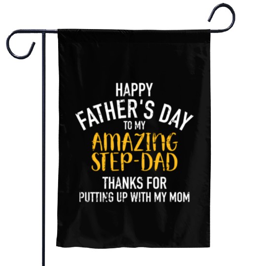 Happy Father'S Day Step Dad Garden Flags