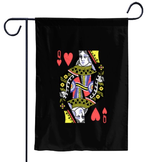 Queen Of Hearts Playing Card Halloween S Garden Flags