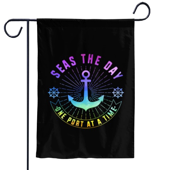 Cruise Seas The Day Family Vacation Garden Flags