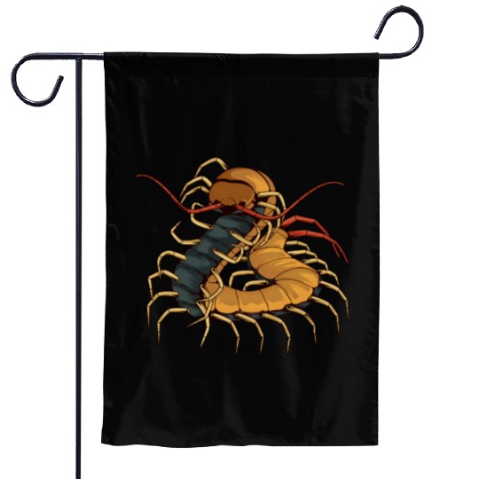 Illustration Insect Garden Flags
