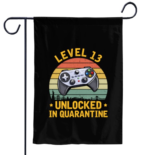 Level 13 Unlocked Video Gamer 13th 2007 Garden Flags