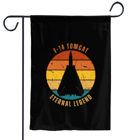 Retro F-14 Tomcat Garden Flags